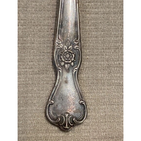 20 Pcs Old Company Silverplate Signature Rose No Monogram Forks Spoons Ladle Etc - Picture 7 of 8